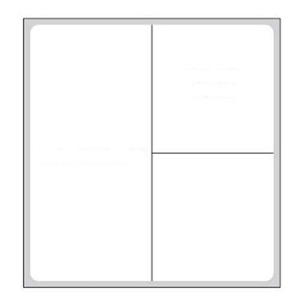 Label White 2-1/2x2-1/4" 4RL/Bx 4Rl/Bx