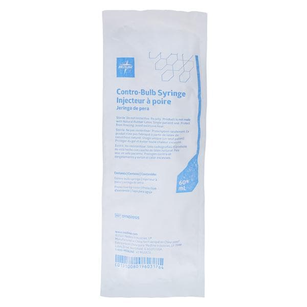 Polymer Irrigation Bulb Syringe 60cc Light Blue