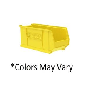 Super-Size AkroBins Storage Bin Yellow Plastic w/ Label Holder 23-7/8x11x10 4/Ca