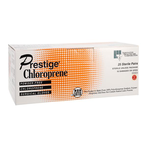 Prestige Chloroprene Surgical Gloves 7 White 100/Ca