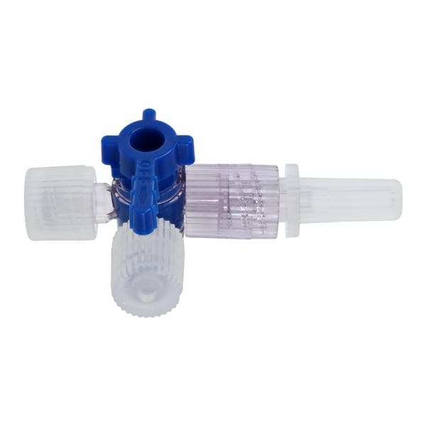 Discofix 3-Way Stopcock Priming Volume 0.26mL Female Luer Lock/Spin Connector Ea, 100 EA/CA