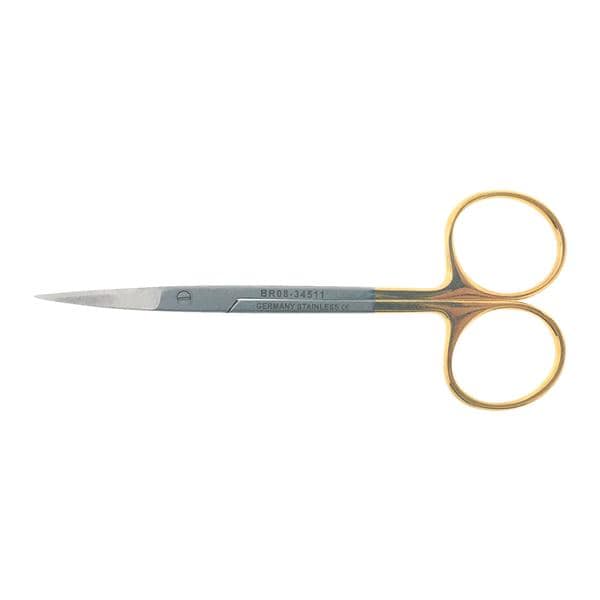Iris Scissors Curved 4-1/2" Tungsten Carbide Non-Sterile Reusable Ea