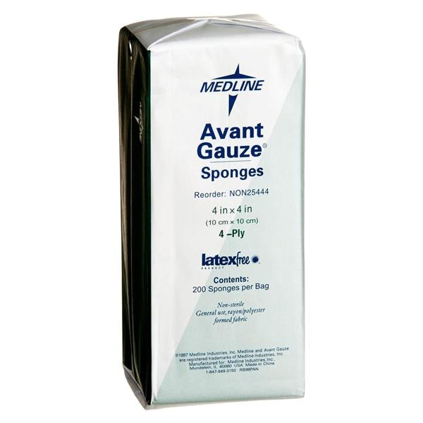 Avant Rayon/Polyester Blend Gauze Sponge 4x4" 4 Ply Non-Sterile LF