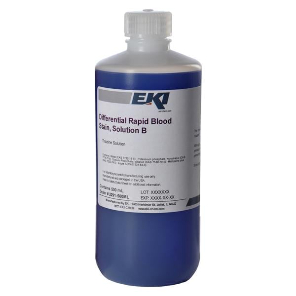 Differential Rapid Blood Stain Solution B Blue 500mL Ea