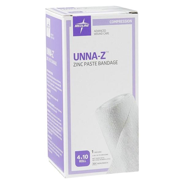 Compression Bandage Zinc Oxide 4"x10yd 12/Ca