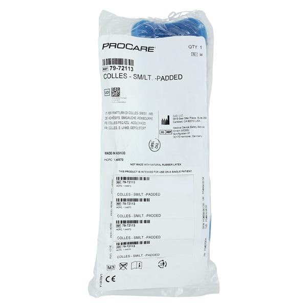 Procare Colles Splint Wrist/Forearm Size Small Aluminum 7x3.5" Left