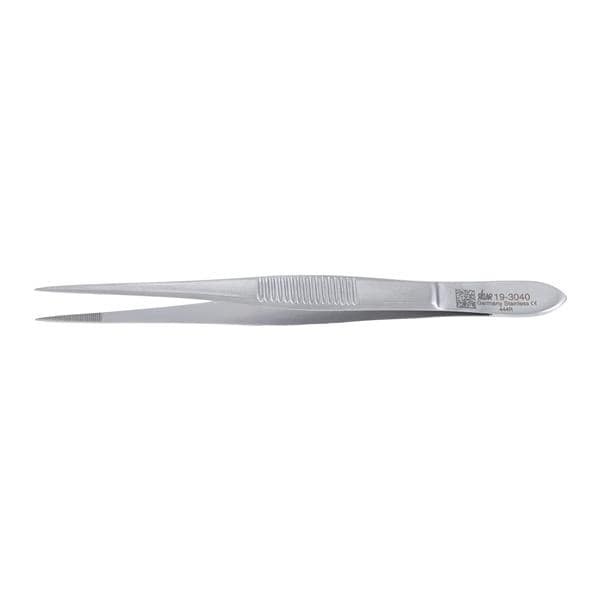 Fine Point Forcep Straight 4" Stainless Steel Autoclavable Ea