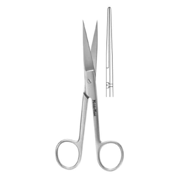 Meister-Hand Operating Scissors Straight 6-1/2" Stainless Steel Ea