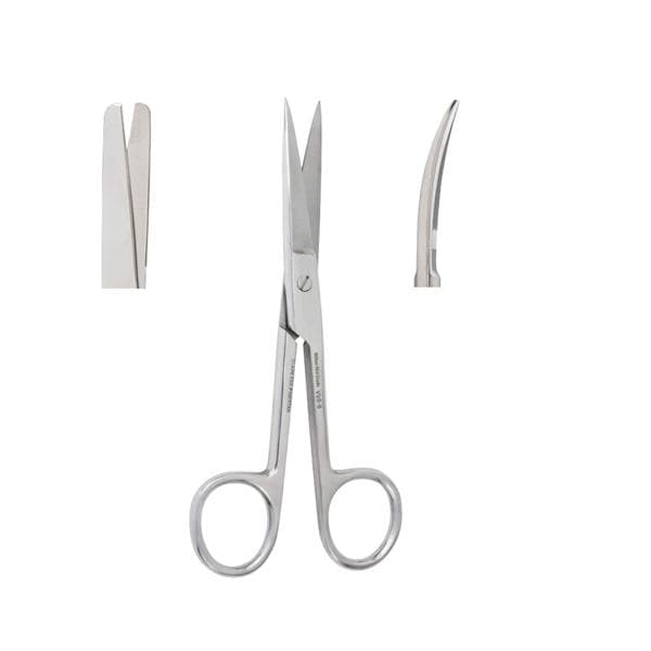 Vantage Operating Scissors Curved 5-1/2" Stainless Steel Ea