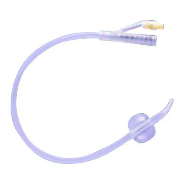 Tiemann 2-Way Foley Catheter Coude Tip 100% Silicone 12Fr 5cc