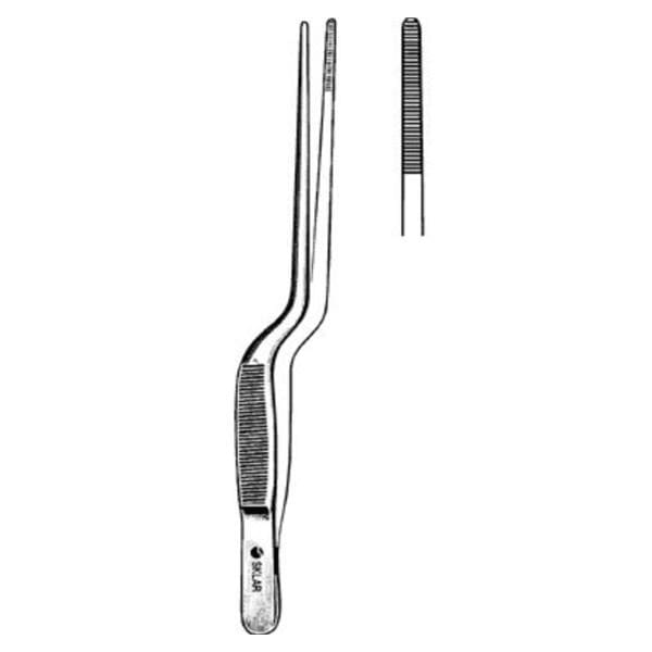 Jansen Dressing Forcep Straight 7-1/2" Ea