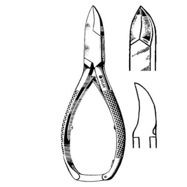 Nail Nipper 5-1/2" 20mm Stainless Steel Reusable Ea