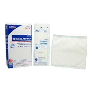 Cellulose ABD Combine Pad 8x7-1/2" Sterile Not Made With Natural Rubber Latex