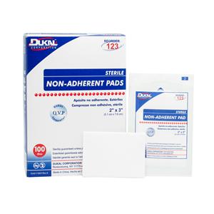 Cotton Pad 2x3" Sterile Non-Adherent White Absorbent LF