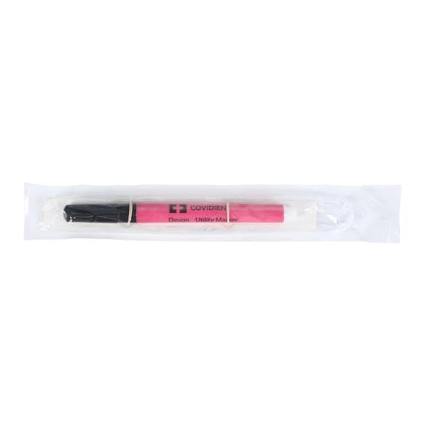 Devon Utility Skin Marker Regular Tip Black Sterile