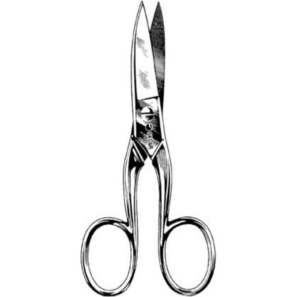 Cuticle & Nail Scissors 4-1/4" Stainless Steel 4.5"/Ea