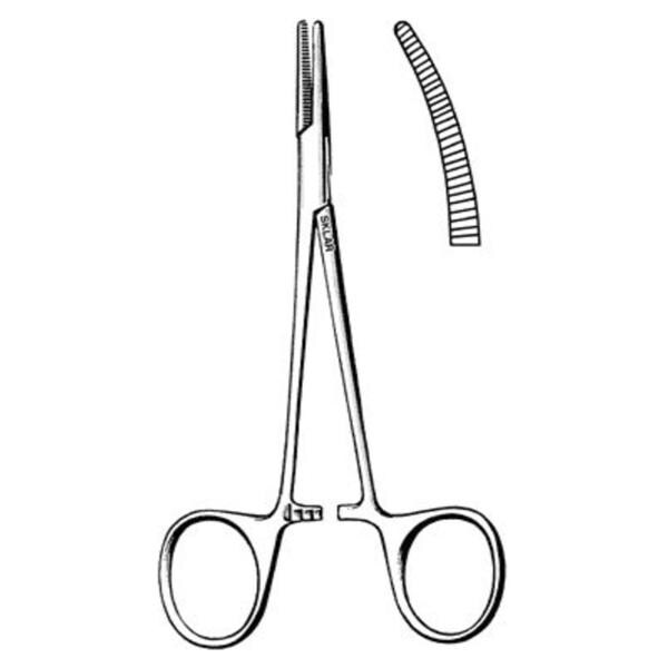Halsted Mosquito Hemostatic Forcep Curved 5" Ea