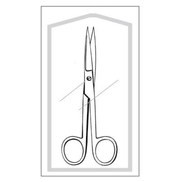 Econo Operating Scissors Straight 5-1/2" Stainless Steel Sterile Disp 25/Ca