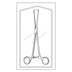 Econo Schroeder Tenaculum Forcep Straight 9-1/2" Stainless Steel Sterile 25/Bx