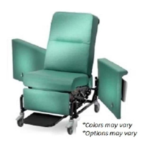 85 Series Transport Recliner Vinyl 300lb Capacity Baha Brown Ea