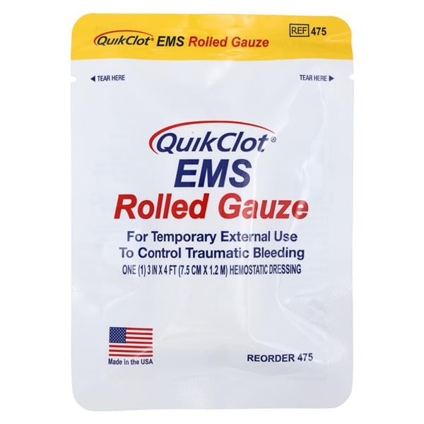 QuikClot EMS Hemostatic Hydrophillic Gauze Roll