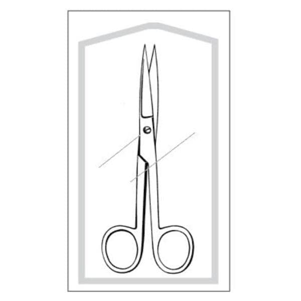Econo Iris Operating Scissors Straight 5-1/2" Stainless Steel Sterile Disp 50/Ca