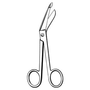 Econo Lister Bandage Scissors Angled 5-1/2" Stainless Steel NS Disp 12/Ca