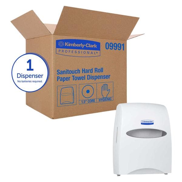Sanitouch Paper Towel Roll Dispenser White Plastic 1/Ca
