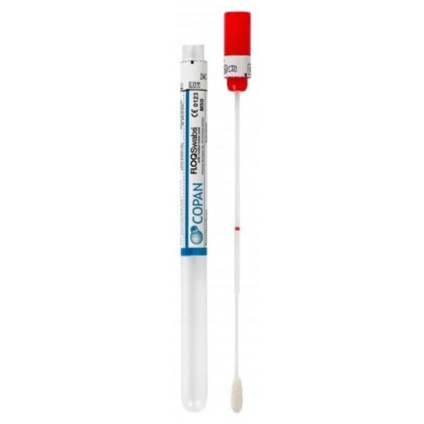 Applicator Flocked Swab Floqswab Nylon Tip Sterile 80 mm 1000/Ca