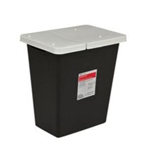 Biohazard Waste Container Black