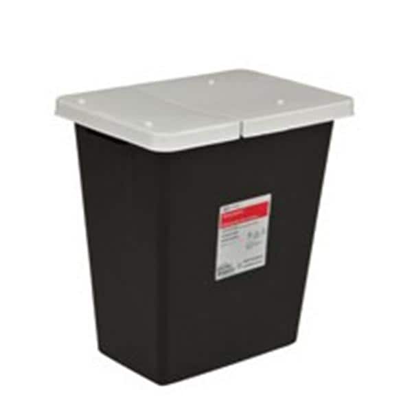 Biohazard Waste Container Black