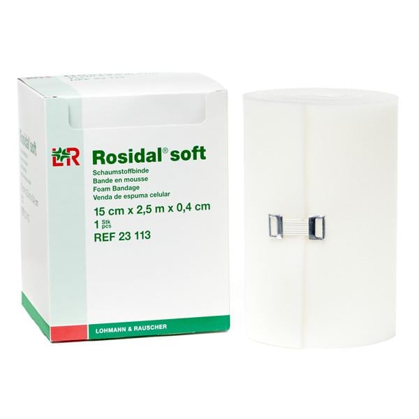 Rosidal Hydrophilic QuadraFoam/Film Foam Padding 6x0.16" Soft White LF