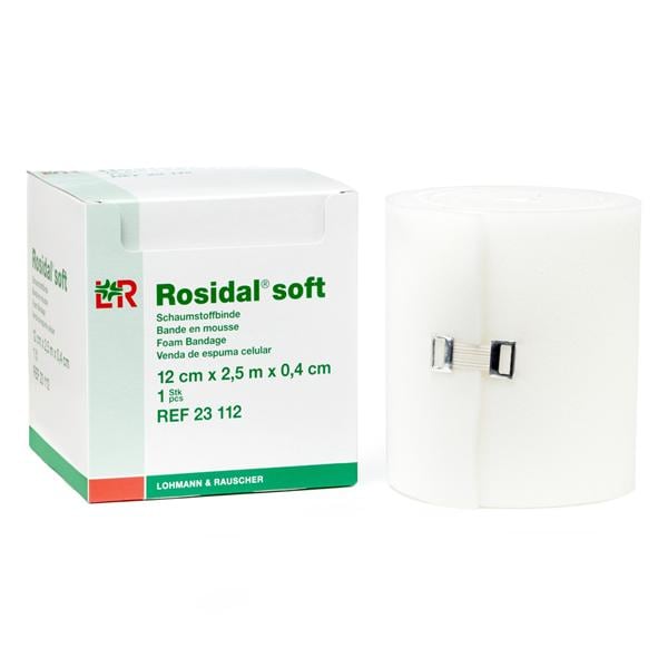 Rosidal Soft Polyurethane Foam Island Padding Roll 4.7x0.16" NAdh Adhs LF