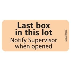 Lab Communication Label Paper Lst Bx in Lot Fluorescent Orange 2.25x7/8 1000/Pk