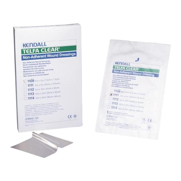 Telfa Calcium Alginate Wound Dressing 3x3" Sterile Non-Adherent Clear NAbs