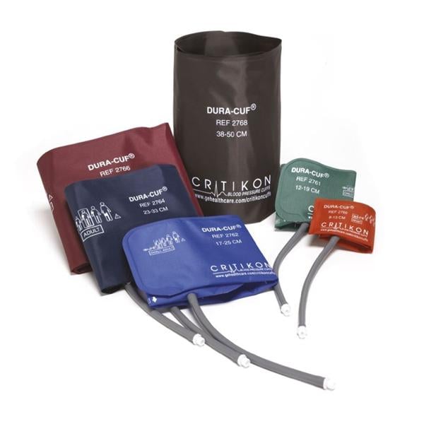 Critikon Dura-Cuf Blood Pressure Cuff Nvy LF For Monitor 5/Pk