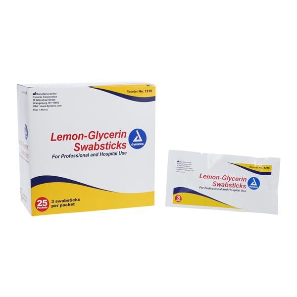 Oral Swab Disposable Foam Head Lemon 250/Ca