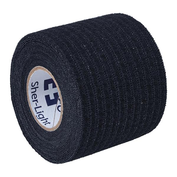 Sher-Light Stretch Tape Elastic 2"x7.5yd Black 24/Ca