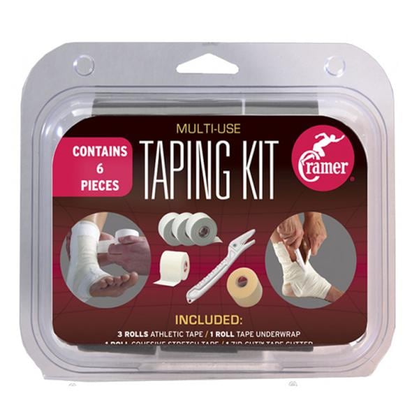 Sports Taping Kit Cotton/Polyester Assorted White 4/Ca