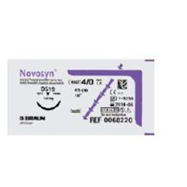 Novosyn Suture 2-0 27" Polymer Plyglycolic-Lactic Acid Braid DS-24 Undyed 36/Bx