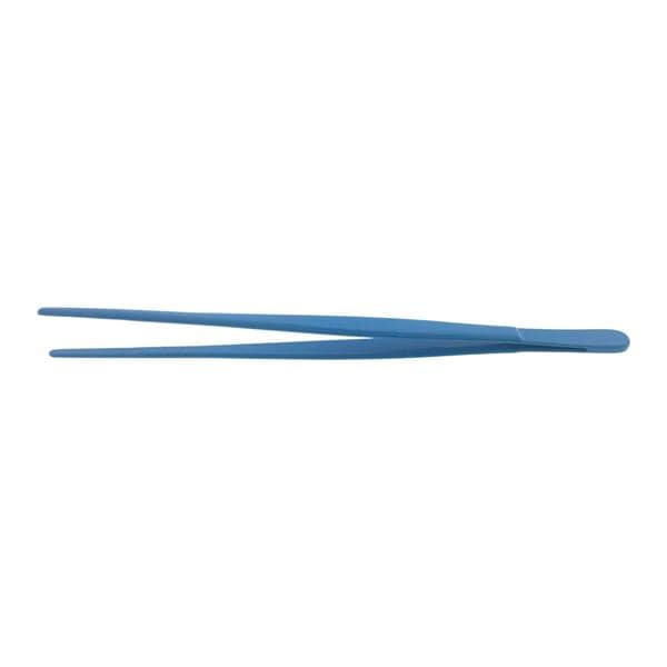 Stainless Steel/Blue Coated Dressing Forcep Ea