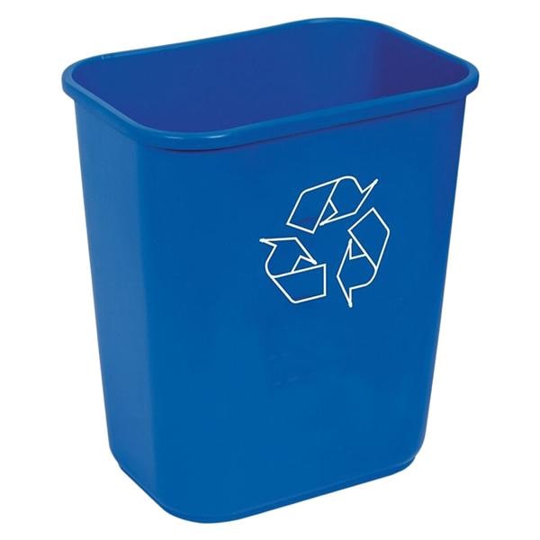 Highmark Brand Recycling Bin 3.25 Gallons Blue Ea product image