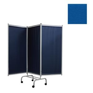 Designer Privacy Screen Steel 3 Panel Royal Blue Ea