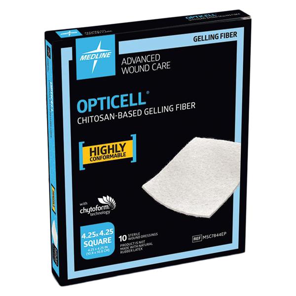 Opticell Gelling Fiber Wound Dressing 4.25x4.25" Sterile
