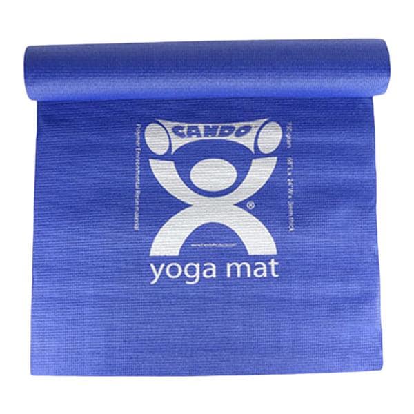 CanDo Yoga/Pilates Mat Blue Polymer Resin