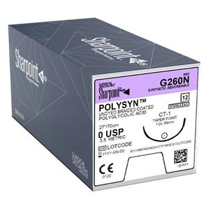 Polysyn Suture 5-0 27" Polyglycolic Acid Braid T8 Undyed 12/Bx