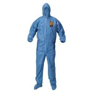 Kleenguard A60 Protective Coverall 3Lyr SMS/Flm Otr Lyr Large Blue 24/Ca