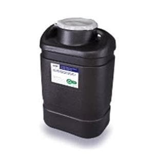 RCRA Hazardous Waste Container 5gal Black 10.5x18x18" Ld Perm Clsr Plstc 8/Ca