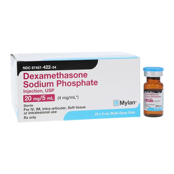 Dexamethasone Sodium Phosphate Injection 4mg/mL MDV 5mL 25/Packag...