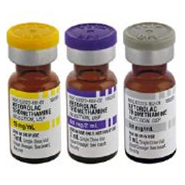 Novaplus Ketorolac Tromethamine IM/IV Injection 30mg/mL SDV 1mL 25/Package